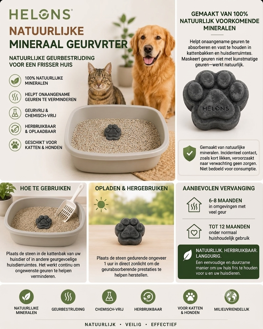 HELONS® Natural Mineral Odor Eliminator